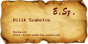 Bilik Szabolcs névjegykártya